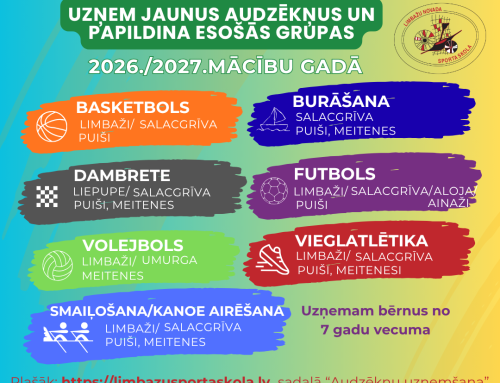 Mēs Tevi gaidām sporta skolā!