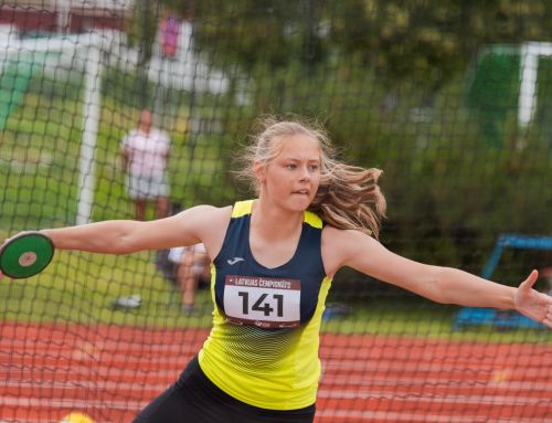 Agnesei Bērziņai jauns Latvijas U16 rekords diska mešanā