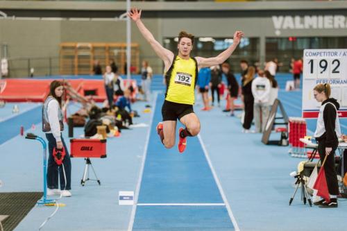 Latvijas U18, U20 čempionāts vieglatlētikā telpās 7.-8.02.2026. (FOTO: Guntis Bērziņ&scaron;)