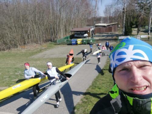 Airētāji treniņnometnē Komārn, Slovākijā