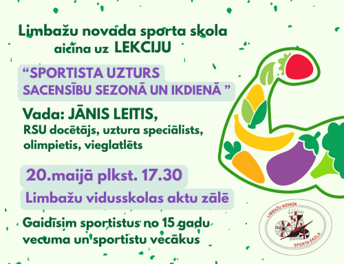 Aicinām uz lekciju “Sportista uzturs sacensību sezonā un ikdienā”
