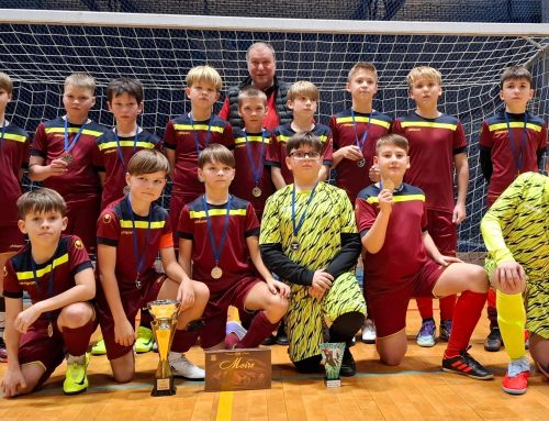 U15 futbolisti “Warrior Cup” Valgā izcīna sudraba kausu